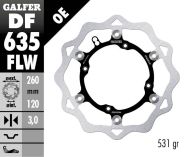Плаващ преден спирачен диск Galfer WAVE FLOATING (C. STEEL) DF635FLW