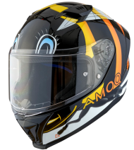 Детска каска AMOQ Helmet FI100 Bee glossy black JNR