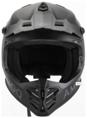 Детска мотокрос  каска AMOQ Meteor V2 JNR MX helmet Blackout