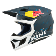 Детска мотокрос каска KINI RED BULL MX3 1.0-BLUE/WHITE