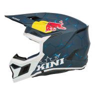 Детска мотокрос каска KINI RED BULL MX3 1.0-BLUE/WHITE
