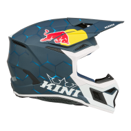 Детска мотокрос каска KINI RED BULL MX3 1.0-BLUE/WHITE