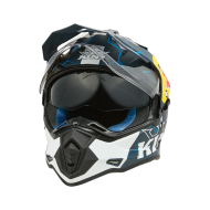 Ендуро каска KINI RED BULL ADV 1.0-BLUE/WHITE