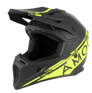 Мотокрос  каска AMOQ Meteor V2 Helmet Black/HiVis
