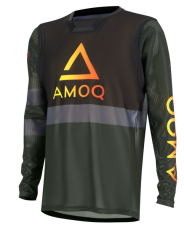 Мотокрос блуза AMOQ Airline Mesh Jersey Military Green-Black
