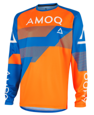 Мотокрос блуза AMOQ Ascent Strive V2 Jersey Orange-Blue