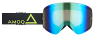 Мотокрос очила AMOQ MX Goggles Vision Magnetic Black-HiVis - Gold Mirror