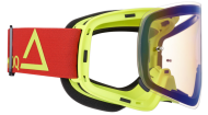 Мотокрос очила AMOQ MX Goggles Vision Magnetic Red-HiVis - Gold Mirror