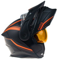 Отваряема каска AMOQ Ballast Electric visor Helmet Black/Orange