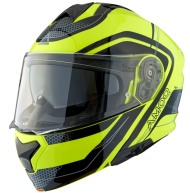 Отваряема каска AMOQ Helmet MI100 Porto black/yellow
