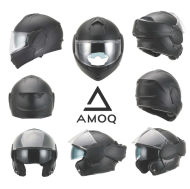 Отваряема каска AMOQ Helmet MI200 mattblack