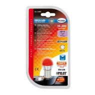 Крушка Mega-Led Hi-Power 9 - 10-30V - (PY21W) - BAU15s ОРАНЖ