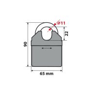 C-Lock 200, hardened steel lock chain - 200cm