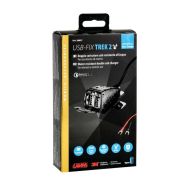 Διπλός φορτιστής USB - Γρήγορη φόρτιση - 5400 mA - 12/24 V Usb-Fix Trek 2