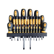 Screwdriver set with hanger 18 pcs