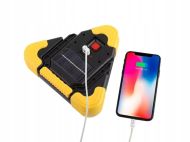 WARNING TRIANGLE LED flashlight and external battery