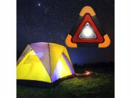 WARNING TRIANGLE LED flashlight and external battery