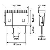 Fuses, set of 6 pieces