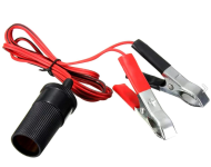 Πρίζα αναπτήρα με σφιγκτήρες για μπαταρία 12V