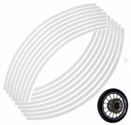 STICKERS REFLECTIV PENTRU JANTE - ARGINTIU