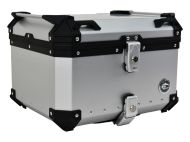 Алуминиев заден куфар за мотоциклет COOCASE - 55L сребрист