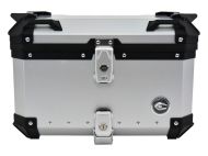 Алуминиев заден куфар за мотоциклет COOCASE - 55L сребрист