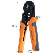 Crimper for ferrules 0.25-10mm
