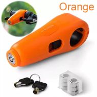 Locking device with alarm for motorbike, scooter, bicycle, ATV orange