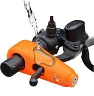 Locking device with alarm for motorbike, scooter, bicycle, ATV orange