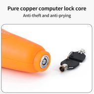 Locking device with alarm for motorbike, scooter, bicycle, ATV orange