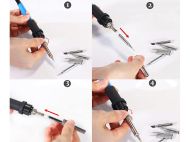 Precision 60w 200-450°c soldering irons kit tin extractor