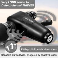 Locking device with alarm for motorbike, scooter, bicycle, ATV black