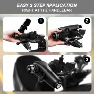 Locking device with alarm for motorbike, scooter, bicycle, ATV black