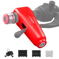 Locking device with alarm for motorbike, scooter, bicycle, ATV red
