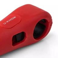 Locking device with alarm for motorbike, scooter, bicycle, ATV red