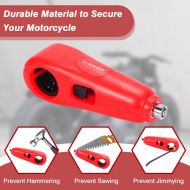 Locking device with alarm for motorbike, scooter, bicycle, ATV red