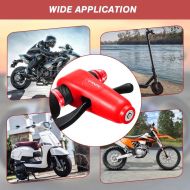 Locking device with alarm for motorbike, scooter, bicycle, ATV red