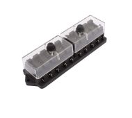 Fuse box with 10 pcs. sockets 12V - 24V