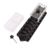 Fuse box with 10 pcs. sockets 12V - 24V