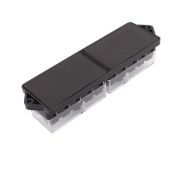 Fuse box with 10 pcs. sockets 12V - 24V
