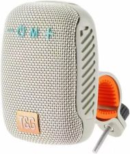 Portable Bluetooth speaker with stand for bike, motorcycle - AUX, USB ports and memory card slot - grey