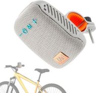 Portable Bluetooth speaker with stand for bike, motorcycle - AUX, USB ports and memory card slot - grey
