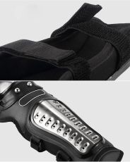 Set de 4 coturi și genunchiere de protecție ranforsate pentru motociclete
