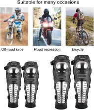 Set de 4 coturi și genunchiere de protecție ranforsate pentru motociclete