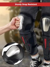 Set de 4 coturi și genunchiere de protecție ranforsate pentru motociclete